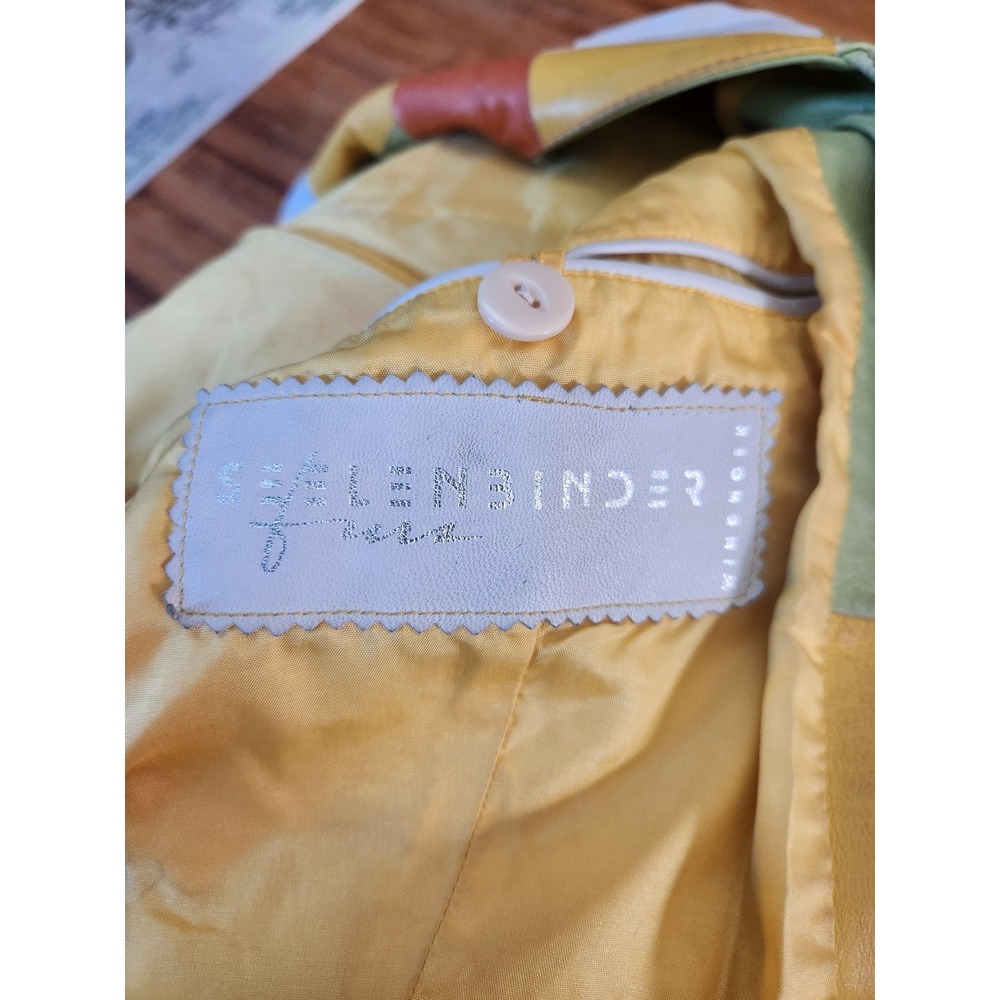 Y2K Colorful Patchwork Leather Jacket - image 8